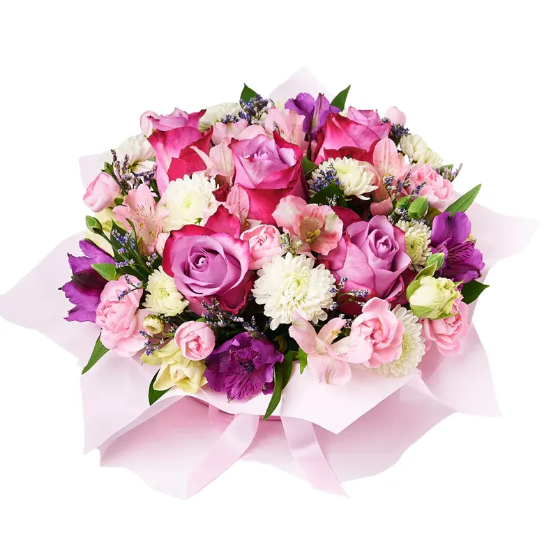 Цветы в коробке Чистая слеза