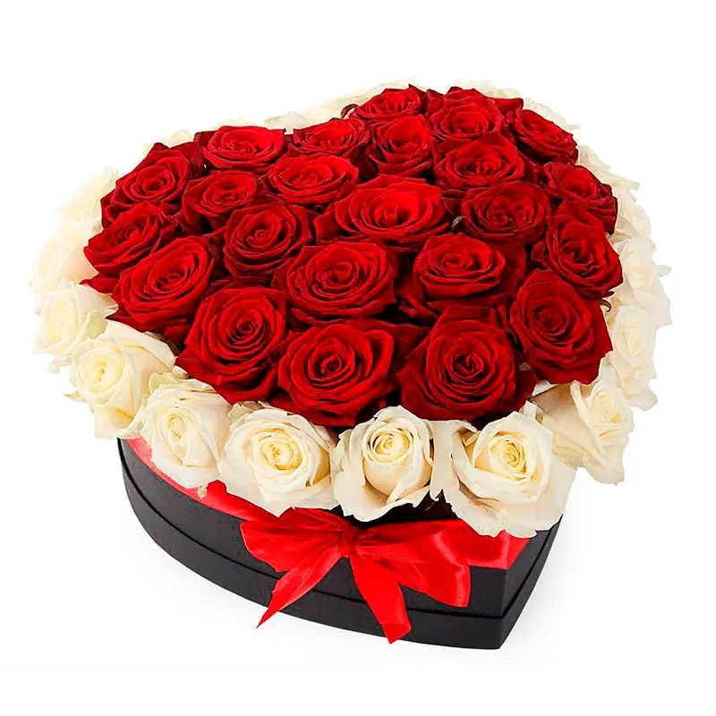 Цветы в коробке Признание в любви